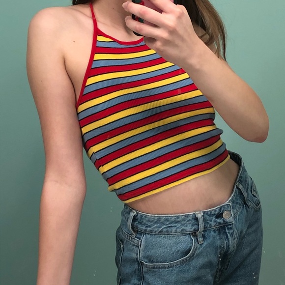 Striped Laura Brandy Melville halter - Picture 4 of 5